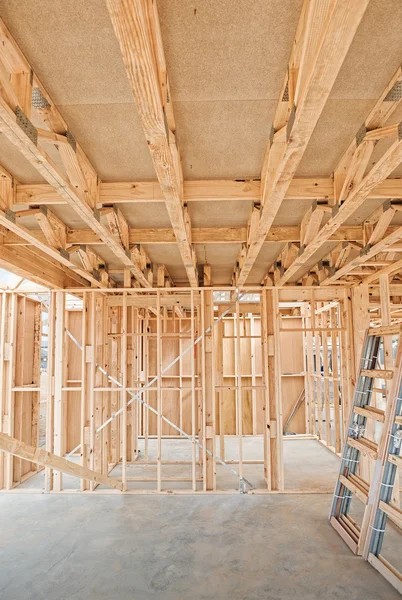 Struttura portante in legno di una nuova realizzazione